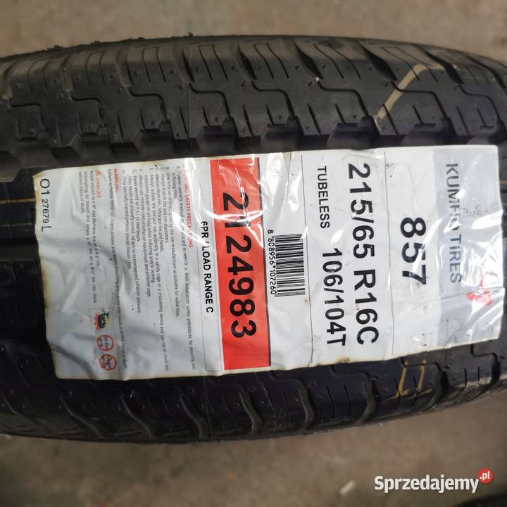 1x opona letnia 21565r16 106104T Kumho radial 65 Opony Lwówek Śląski