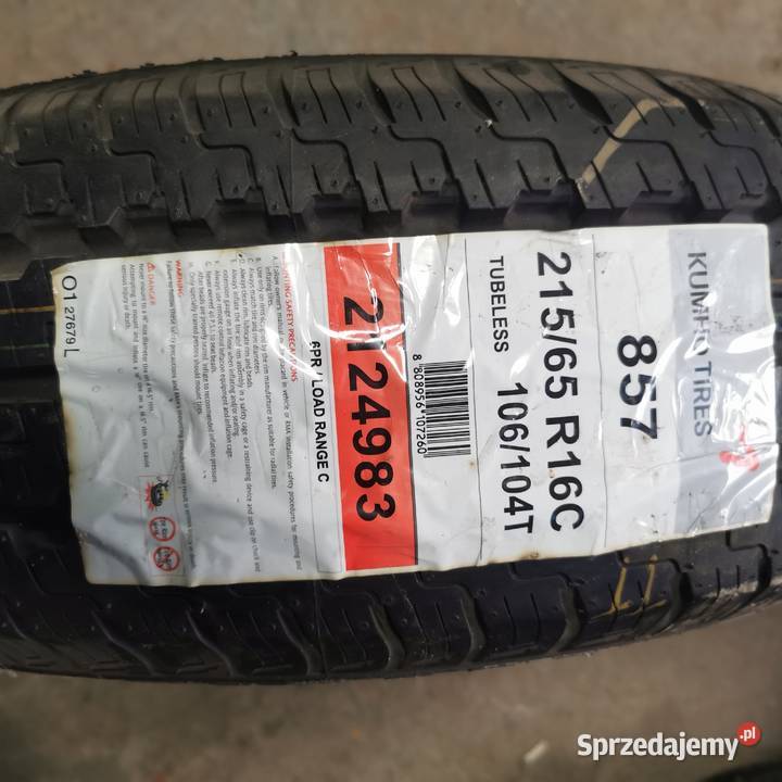 1x opona letnia 215/65r16 106/104T Kumho radial 857