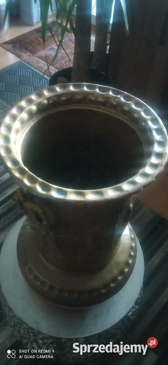 Donica mosiężna stojąca wysoka