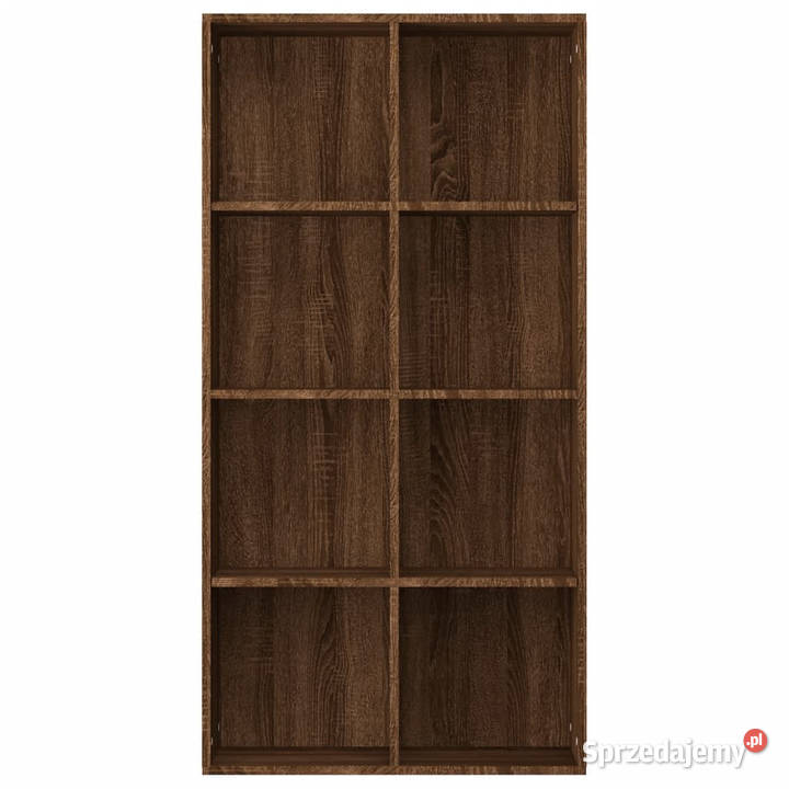 Regał na książki brązowy dąb 66x30x130 WM815251