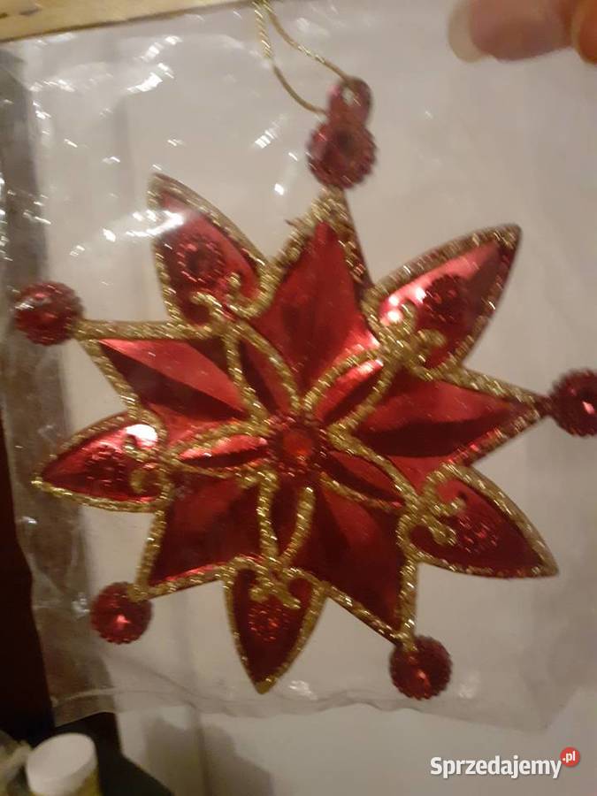 Zawieszka gwiazdy 3 odcienie czerwieni Gdańsk