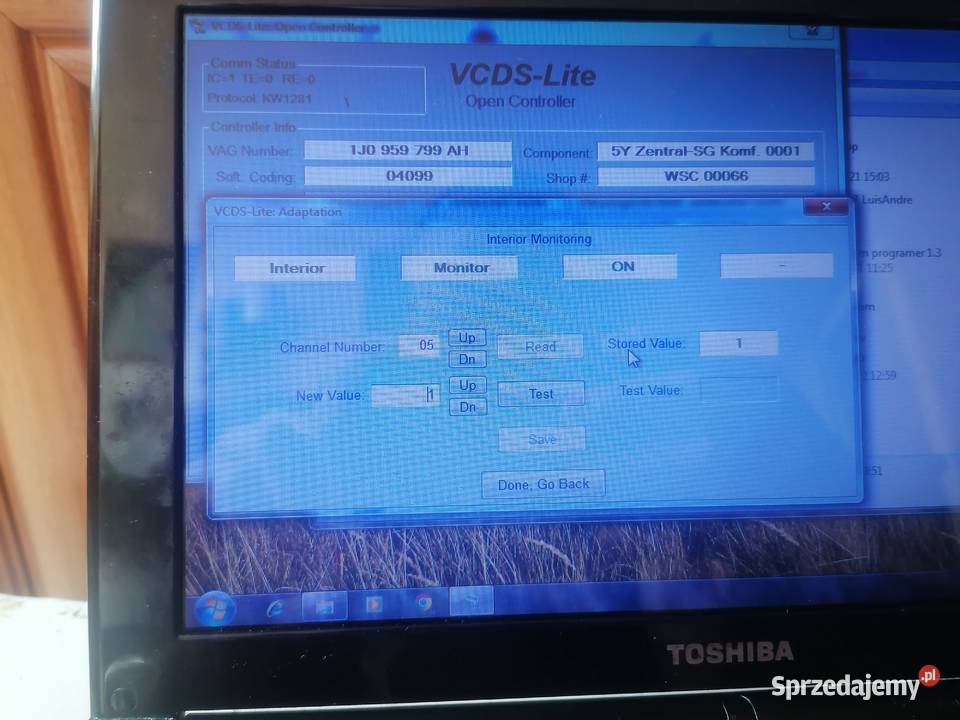 Moduł komfortu 1J0959799AH z dozorem wnętrza Tarnów