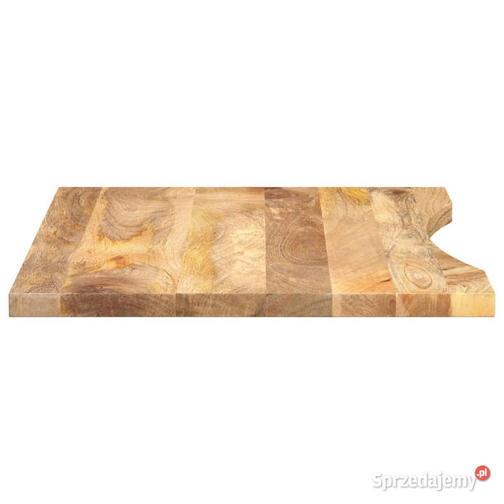 Blat biurka z wycięciem 80x60x25 surowe drewno Warszawa sprzedam