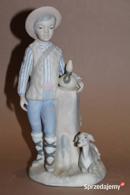 Figurka chłopiec z owcą 908 FiaF Porcelana i szkło Szczecin