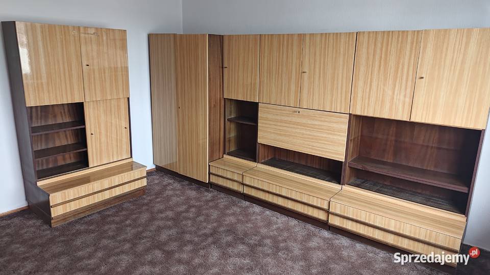 Meblościanka WISŁA PRL 5 Segmentów Retro Połysk 60cm sprzedam