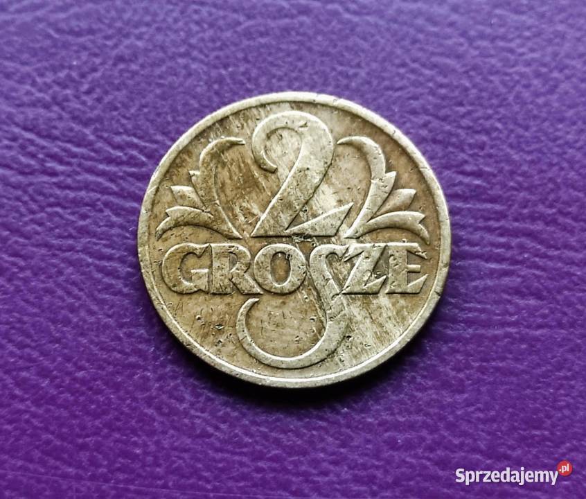 Moneta przedwojenna Sanacja II RP 2 grosze 1939 Pruszków sprzedam