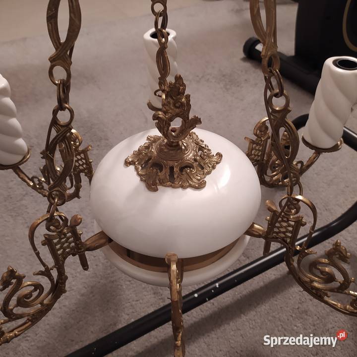 Żerandol do salonu mosiądzporcelana Warszawa