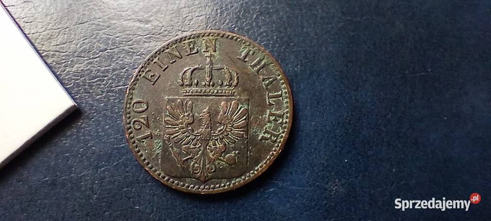 Stare monety 3 fenig 1865 A Niemcy podkarpackie Lesko