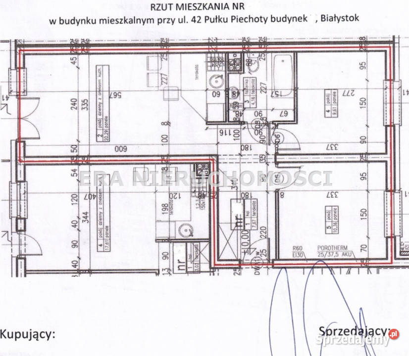 Mieszkanie 52m2 3 pokoje Białystok
