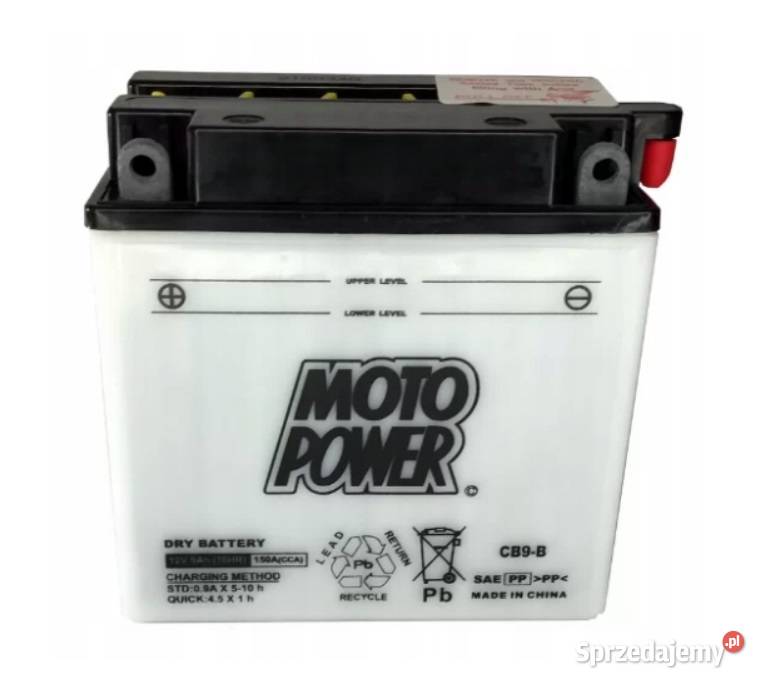 Akumulator motocyklowy MotoPower CB9B YB9B 12V