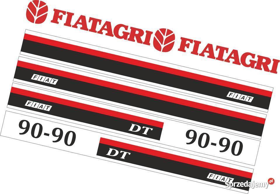 naklejki fiatagri 9090 dt Jeżewo