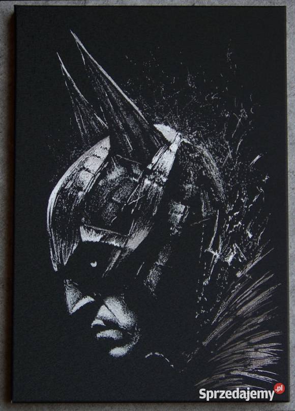 Batman Unikalny obraz ręcznie grawerowany Rzeźba Sztuka współczesna Sandomierz sprzedam