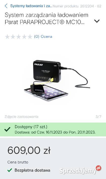 Multiładowarka Parat MC10 120 w 10 x USB A Środa Wielkopolska
