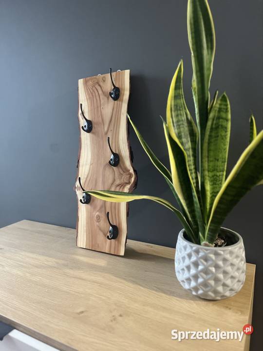 Wieszak z drewna przezroczysty małopolskie
