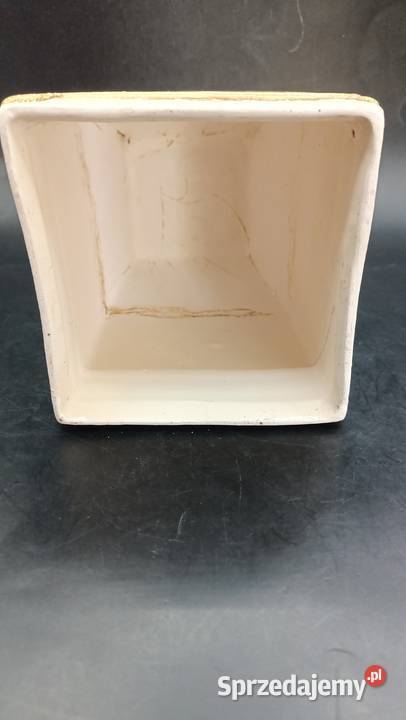 Ceramiczna doniczka osłonka z błyszczącymi Doniczki i osłonki