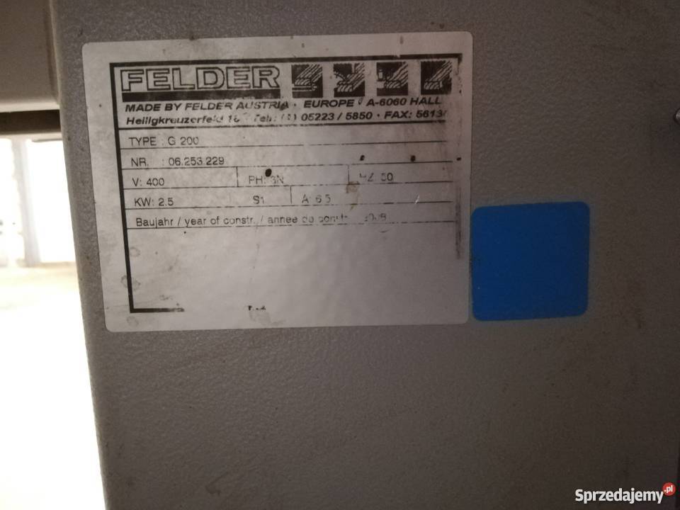 Okleiniarka Felder G200 Piotrkowice