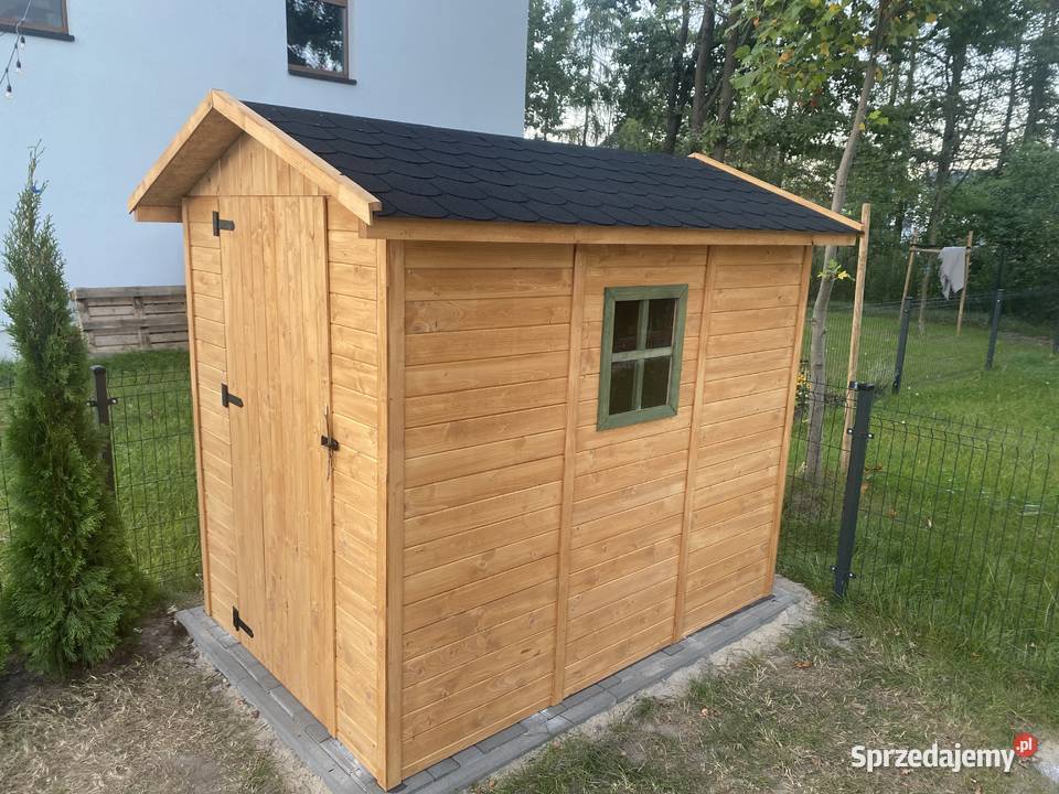 Domek narzędziowy ogrodowy drewniany 210x210x220 małopolskie