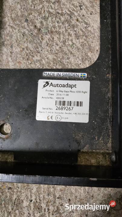 Podstawa fotela elektrycznego inwalidy i nie