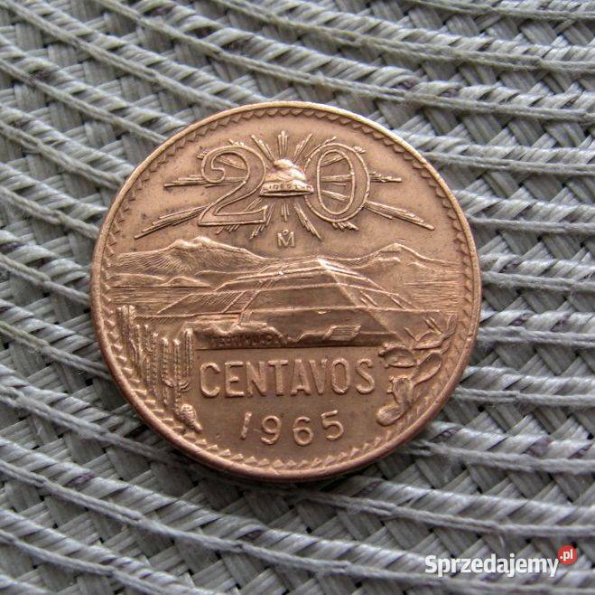 Meksyk 20 Centavos 1965r Numizmatyka Kalisz sprzedam
