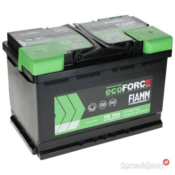 Akumulator Fiamm ECOFORCE AFB 12V 70Ah 760A P L3 Jelcz-Laskowice sprzedam