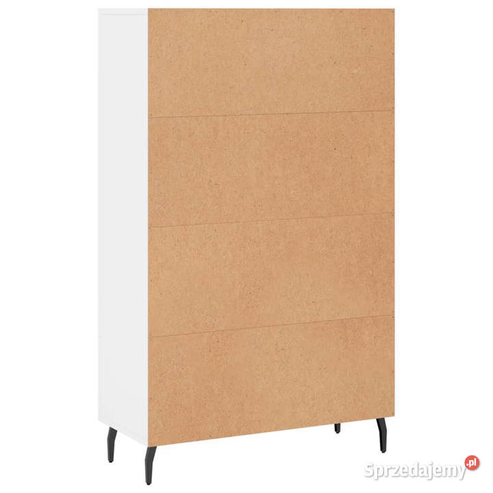 Wysoka szafka biała 695x31x115 materiał