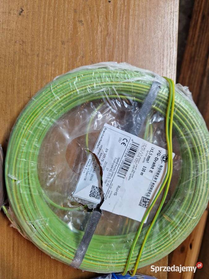 Kabel przewód instalacyjny miedziany drut czarny Szczebrzeszyn