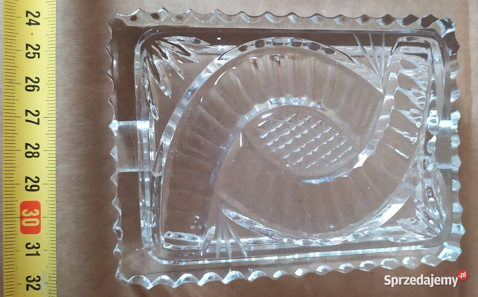 403 POPIELNICZNKA szklana stara PRL 2 PIĘKNA łódzkie Łódź