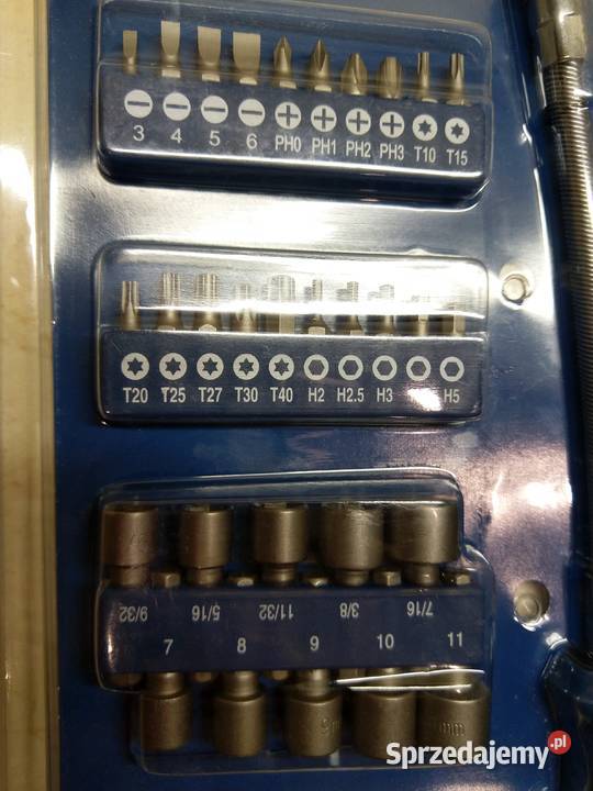 NAJTANIEJ Wkrętak z Elastycznym Grotem 31el Bity