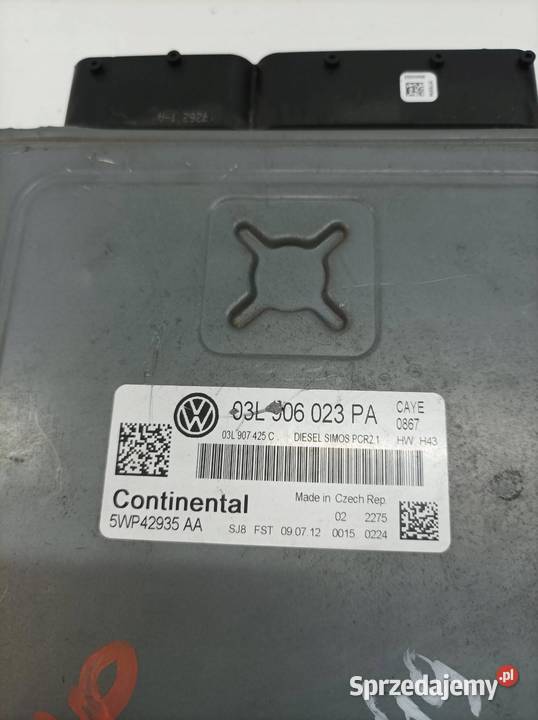 STEROWNIK SILNIKA 03L906023PA 16 TDI 74 VW Sterowniki sprzedam