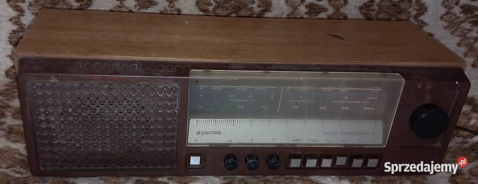 Zestaw elektroniki PRL retro radia Unitra TV