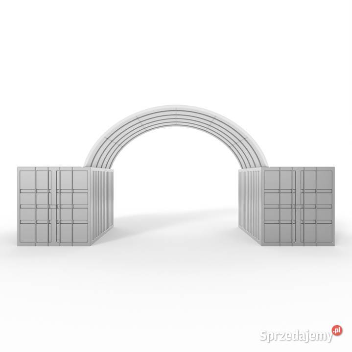 Zadaszenie kontenerowe 6x6m PVC 750gm2 Wrocław