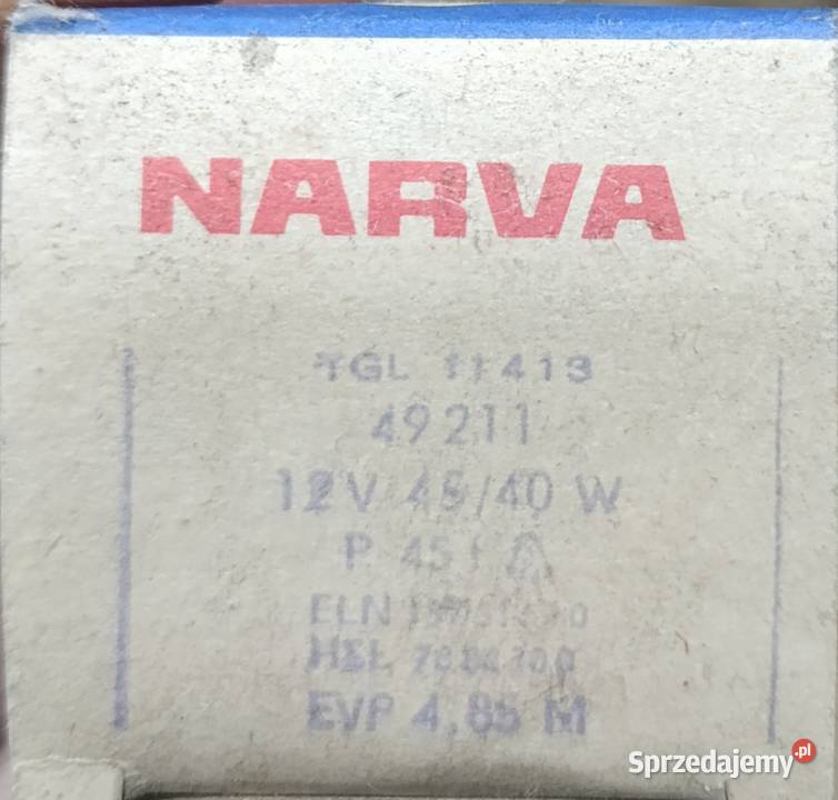 Żarówka Narva ddr R2 P45 12v 24v Żarówki samochodowe