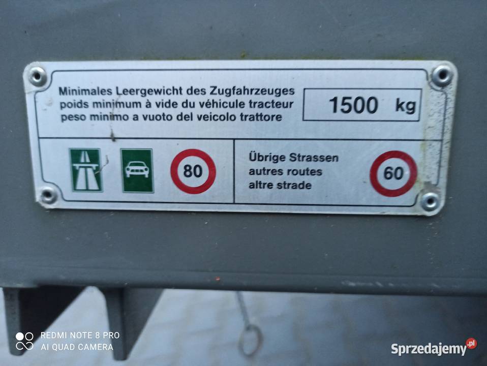 Przyczepa 750 Motopompa Motocykl Skuter Quad Off Warszawa