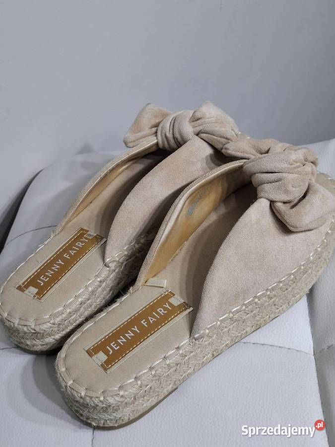 Jenny Fairy 385 damskie klapki koturny espadryle Sandały i klapki Kraków