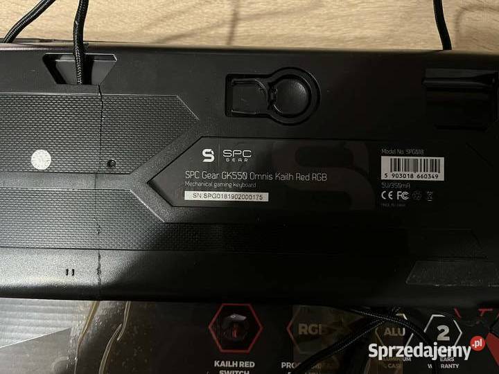 2x SPC Gear GK650K GK550 RED do naprawy na przewodowa wielkopolskie Kłodawa