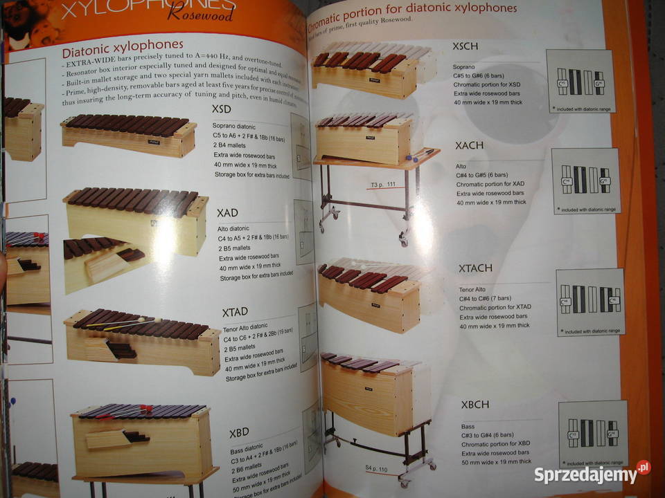 Bergerault Xylophones Vibraphones Marimbas pomorskie Kępice sprzedam