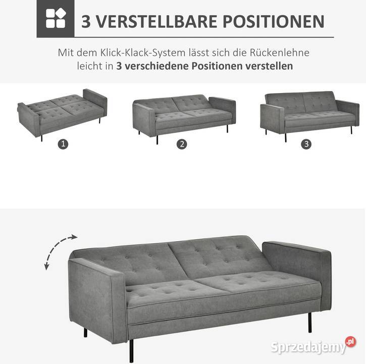 3osobowa sofa rozkładana z funkcją spania Łóżko Gorzów Wielkopolski sprzedam
