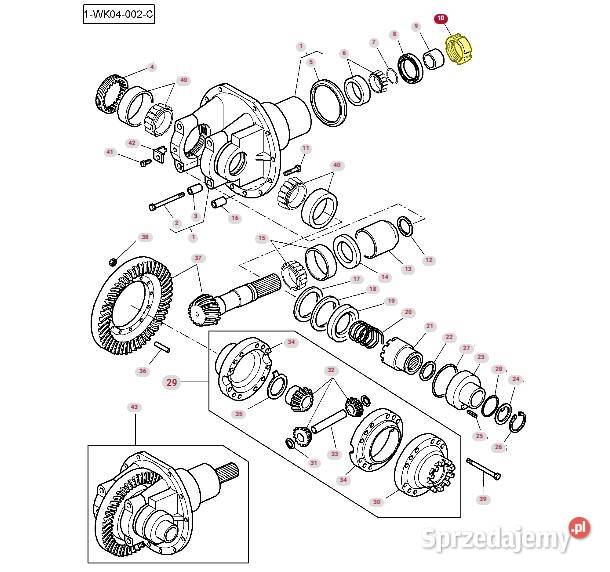 Nakrętka wałka atakującego Massey Ferguson Białystok
