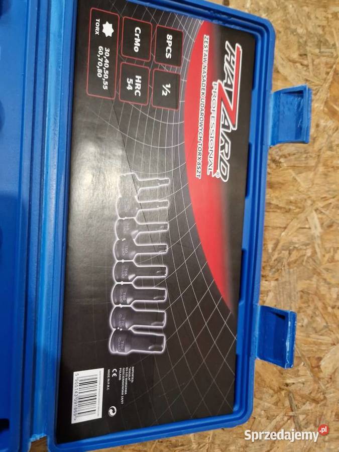 Zestaw 8 nasadek trzpieniowych do kluczy Głogowa