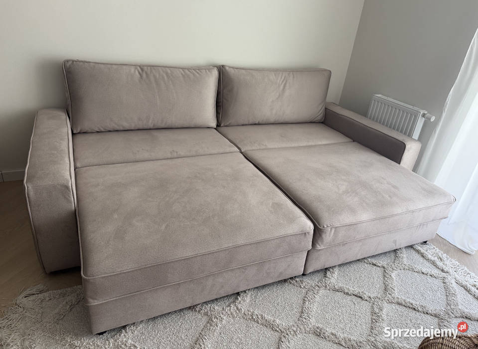 Sofa kanapa rozkładana z funkcją spania beżowa Warszawa