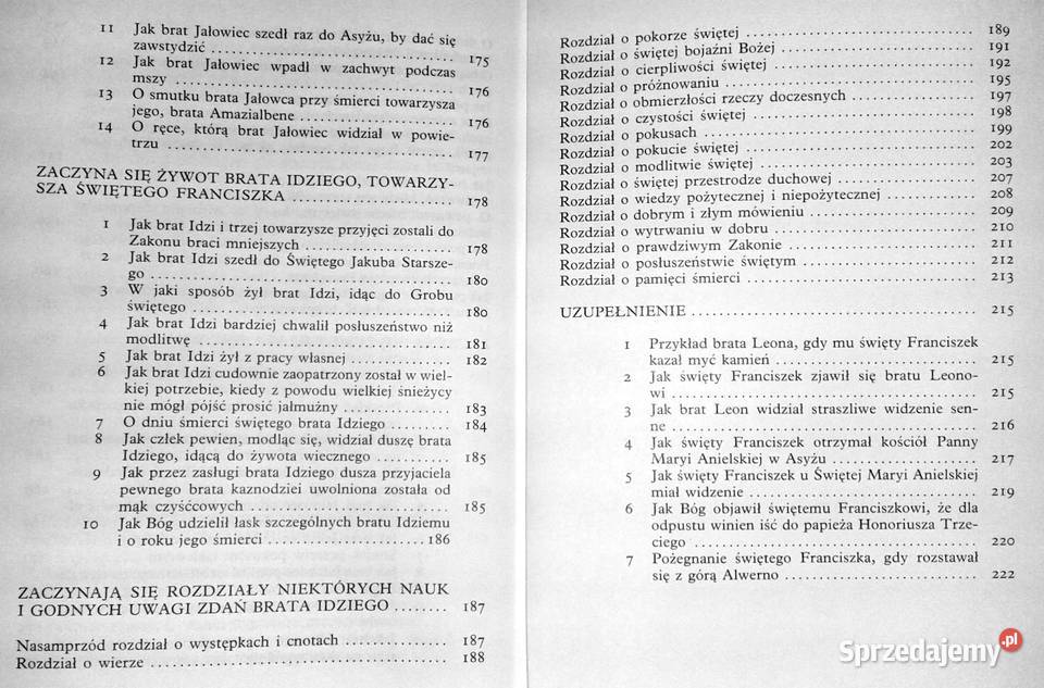 Kwiatki świętego Franciszka Leopold Staff Chełm sprzedam