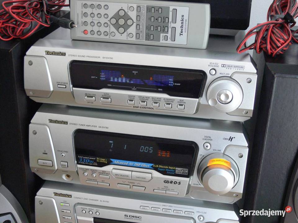 Wieża Technics SAEH760 pilot kolumny WYSYŁKA Jasło