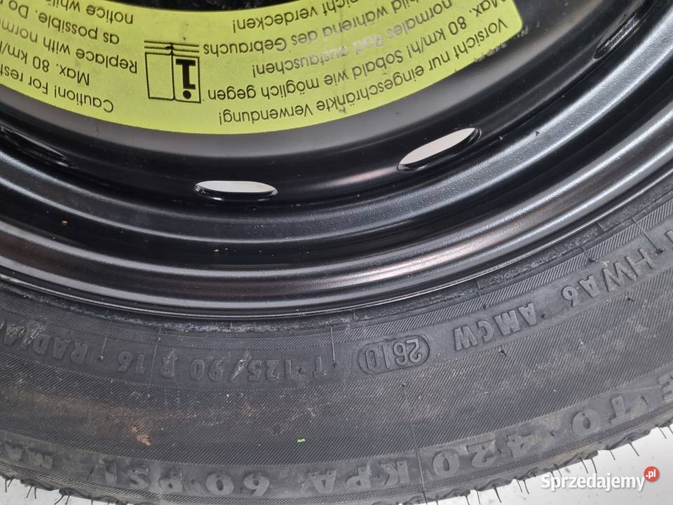 KOŁO DOJAZDOWE Mercedes W169 W245 dojazdówka Chełm
