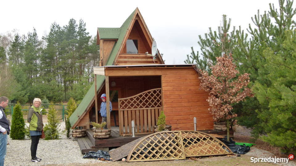 Działka z domkiem jeziorem Szydłówiec