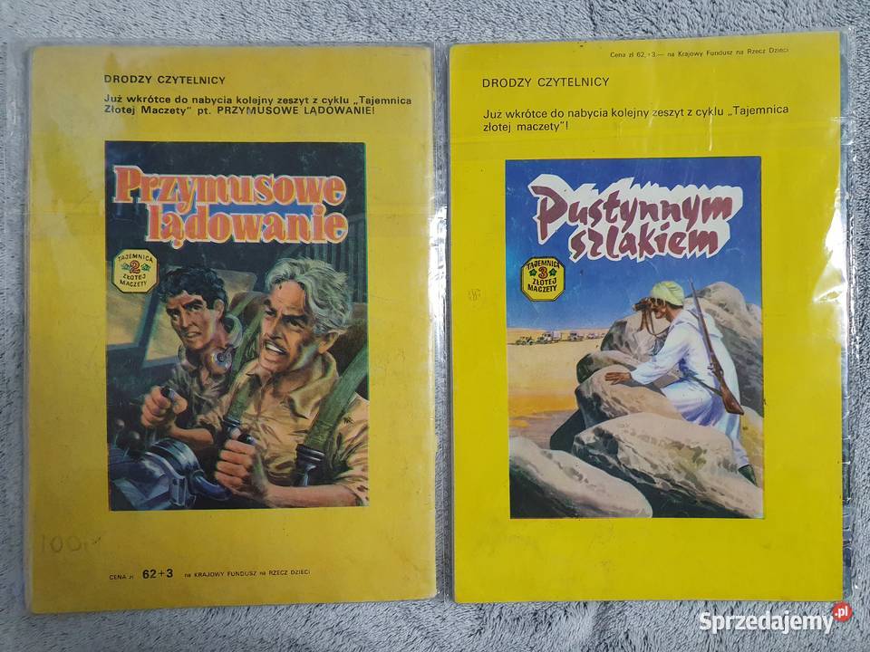 Tajemnica Złotej Maczety zestaw 2 komiksów wyd1 pomorskie