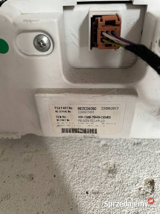 LICZNIK ZEGARY PEUGEOT 308 9825206380 Warszawa