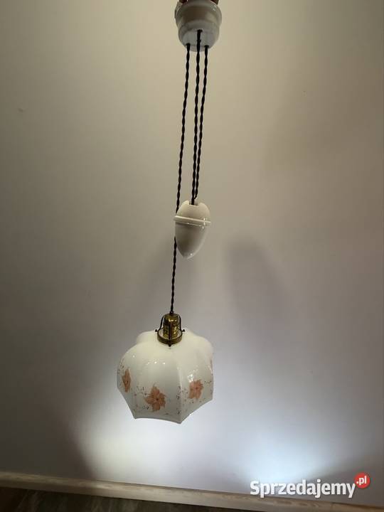 Lampa wisząca kuchenna z przeciwwagą porcelanową Chudów