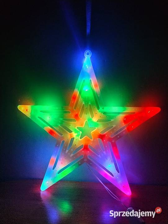 Ozdoba świąteczna LED do okna Gwiazdka Blachownia