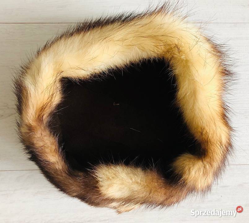 NOWA Czapka z futra tchórzofretki prawdziwe Uniseks Nakrycia głowy Łódź sprzedam
