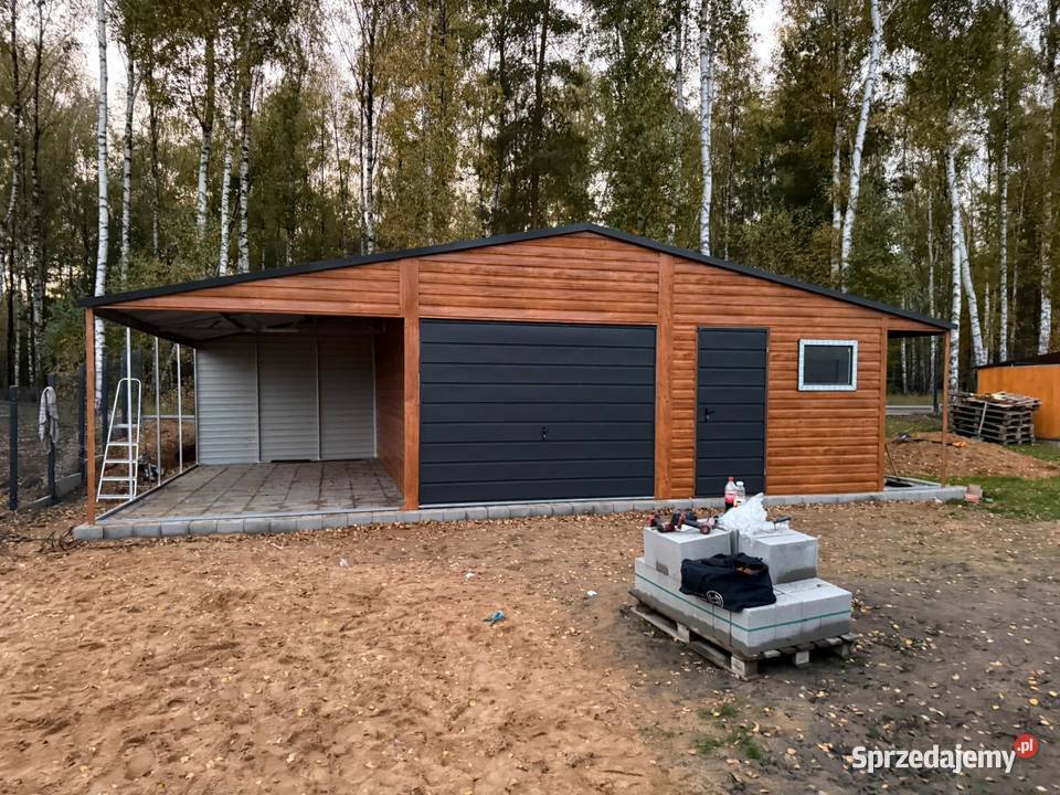 Garaż Blaszany Blaszak 10x6 dwuspadowy Ryki